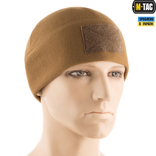 Шапка Watch Cap Elite фліс (270 г/м2) з ліпучкою Coyote Brown M-Tac