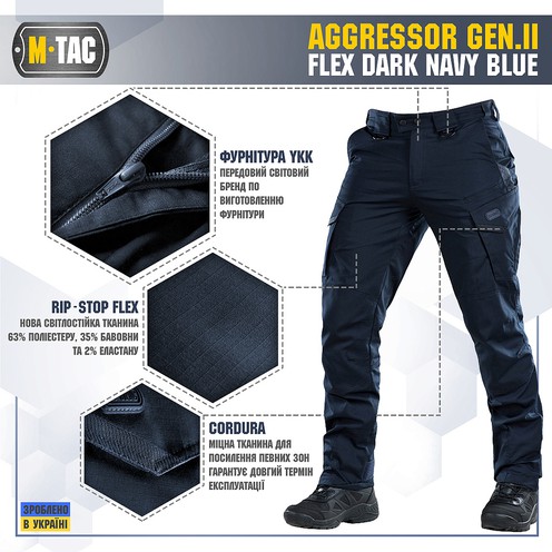 Штани Aggressor Gen.II Flex Dark Navy Blue M-Taс