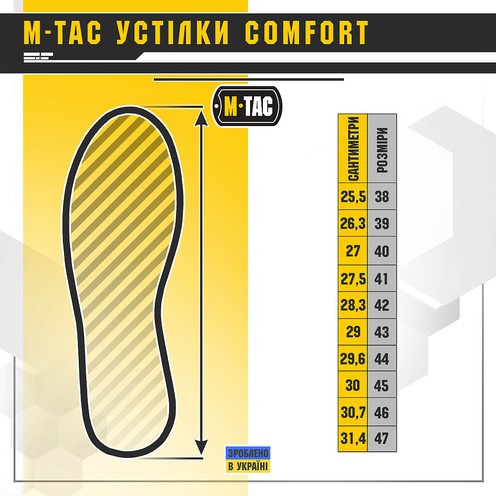 Устілки Comfort Black M-Tac