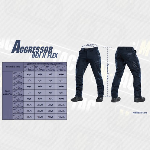 Штани Aggressor Gen.II Flex Dark Navy Blue M-Taс