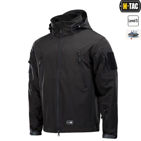 Куртка з підстібкою Soft Shell Black M-Tac