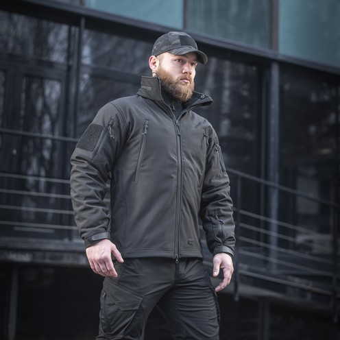 Куртка з підстібкою Soft Shell Black M-Tac