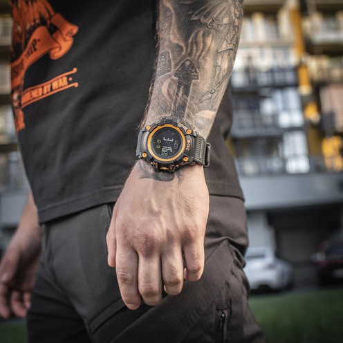 Годинник тактичний Adventure Black/Orange M-Tac