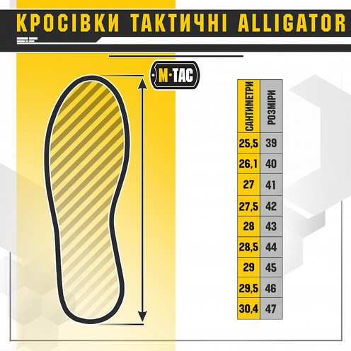 Кросівки тактичні Alligator Black M-Tac