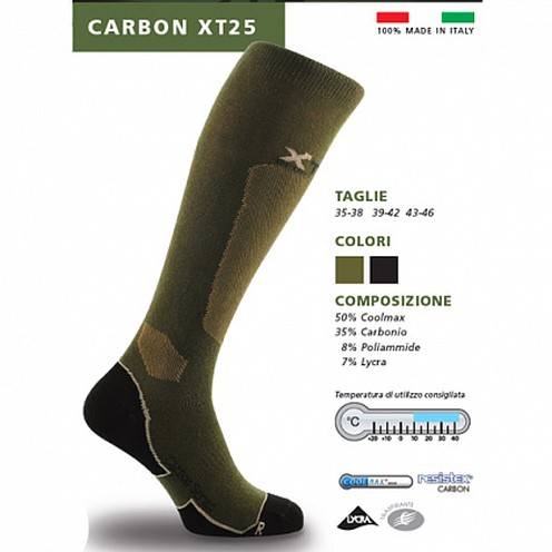 Носки X-Tech Carbon XT25 Olive M-Tас