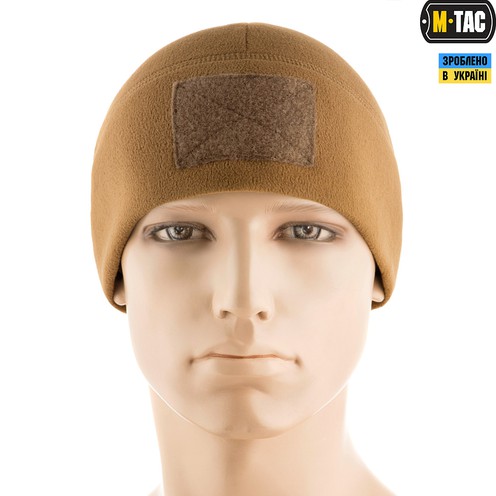 Шапка Watch Cap Elite флис (270 г/м2) с липучкой Coyote Brown M-Tac