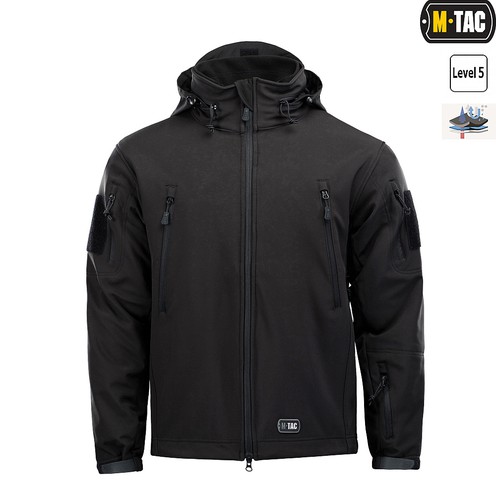 Куртка з підстібкою Soft Shell Black M-Tac