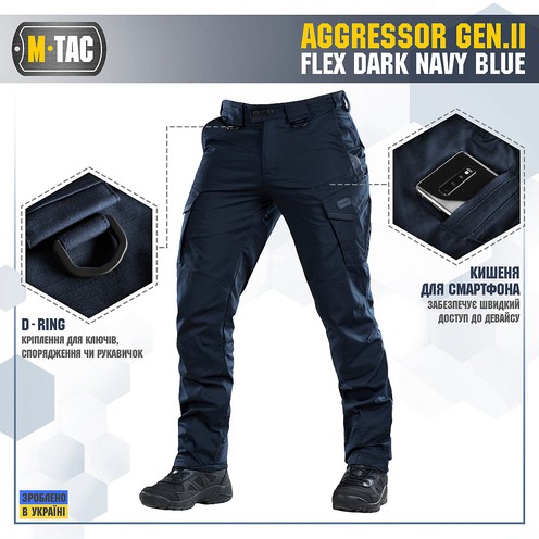 Штани Aggressor Gen.II Flex Dark Navy Blue M-Taс